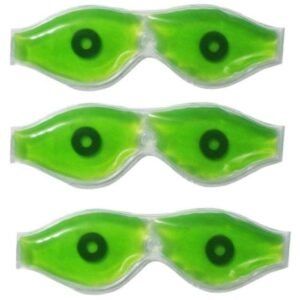 Tree Fit Aloe Vera Cool Gel Eye Mask Summer Ice Cooling Sleeping Mask for Eye Patches Remove Dark Circles Fatigue Cool Eyes Care (pack of 3 masks)