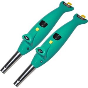 Tree Fit Kitchen Lighter Plastic Kitchen Dolphin Shape Electric Gas Lighter with Led Torch - Set of 2