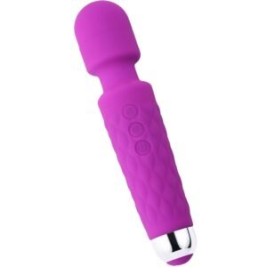 THRIVE Cordless Wand massager, Handheld Massage Machine with Medical Grade Silicone, Fast Charging, 8 Speeds, 20 Modes Water Resistant BY TREE FIT