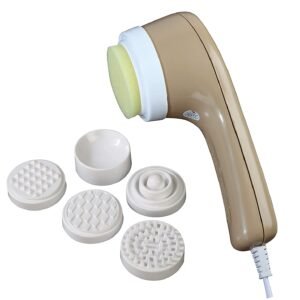Thrive Deep Heat Massager (Face & Body)- Ideal for Joint Pain- No hammering effect-Soft and safe vibration effect- with 6 Attachments-An ISO 9001 : 2008 Certified Company-By Tree Fit