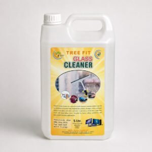 Tree Fit High Quality Glass Cleaner Liquid for Streak-Free Shine, Multi-Surface Cleaning Solution for Windows, Mirrors, Screens & Glass Surfaces, Clear Finish | 5Ltr. Pack of 1