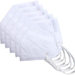 Tree Fit N95 Masks Air filter Washable Mask Air Filterable Easy Breathable (Reusable) (White) (50)