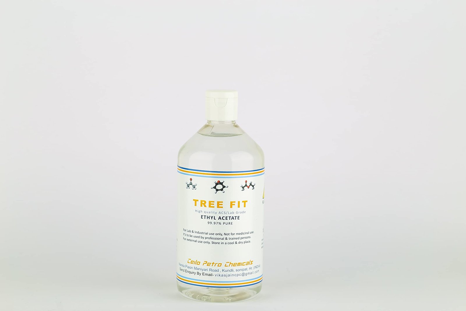 Tree Fit Ethyl Acetate | Used as solvent | Especially for paints, varnishes, lacquers, cleaning mixtures, and perfumes | used as solvent for decaffeinating coffee beans | Nail Polish Remover (1 Litre)