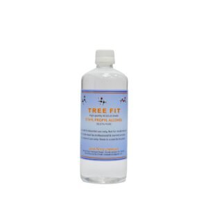 TREE FIT Pure Ethyl Propyl Alcohol 99.99% Antiseptic Liquid Multipurpose Paint Varnish Ink Resin Solvent Cleaning Hand Sanitizer Safe Skin Formula PACK OF (500 X 1) = 500ML.