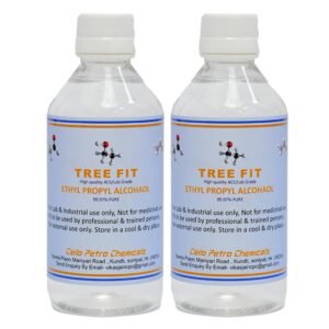 TREE FIT 99.99% Pure Ethyl Propyl Alcohol Antiseptic Liquid for Paint Solvent Varnishes Inks Resins Hand Sanitizer Cleaning Mixture Quick Dry Skin Safe Formula PACK OF ( 250 X 2) = 500ML.