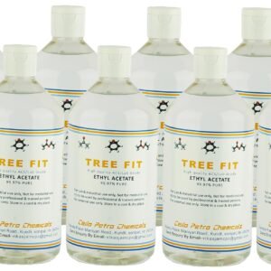 Tree Fit Ethyl Acetate Liquid Multipurpose Solvent | 99.9% Pure Industrial Grade for Paints, Varnishes, Lacquers, Cleaning Mixtures, Perfumes, Nail Polish Remover | Pack of 8 x 250ml