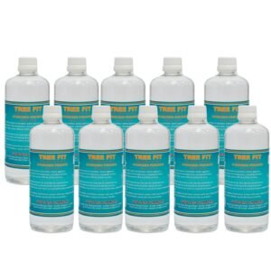TREE FIT Hydrogen Peroxide 3% Food Grade Multi-Purpose Disinfectant for Plants, Hydroponics, Household Cleaning & Deodorizing (500 X 10 = 5000 ML)