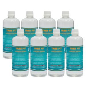 TREE FIT Hydrogen Peroxide 3% Food Grade Multipurpose Cleaner for Home Cleaning, Gardening & Hydroponic Use (500 X 8 = 4000 ML)