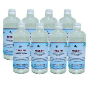 TREE FIT IPA Iso-Propyl Alcohol 99.9% [(CH3)2-CH-OH] CAS: 67-63-0 Pack of 4000 ML | Pack of 8 | (500 ML X 8 = 4000 ML)