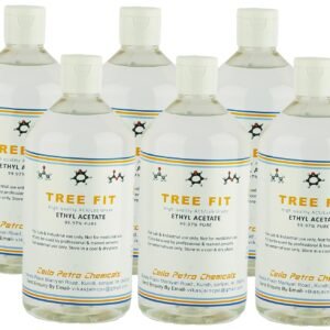 Tree Fit Ethyl Acetate Liquid | Multipurpose Solvent for Paints, Varnishes, Lacquers, Cleaning Mixtures, Perfumes, Nail Polish Remover, & Coffee Beans Decaffeination 250ml Pack of 6
