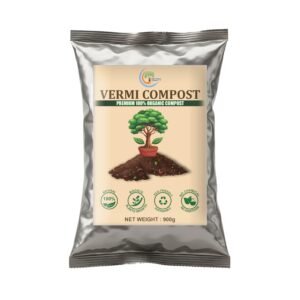 Tree Fit Organic Fertilizer Vermicompost 100% Natural | Nutrient Rich Compost for Home Garden | Improves Plant Health, Water Retention & Soil Quality | Ideal for All Gardening Needs | 900gm