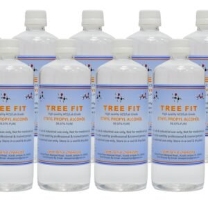 TREE FIT Ethyl Propyl Alcohol 99.99% Pure Antiseptic Multipurpose Solvent for Paints Varnishes Inks Resins Cleaning Hand Sanitizer Quick Dry Skin Friendly Use PACK OF (500 X 10) = 5000ML.