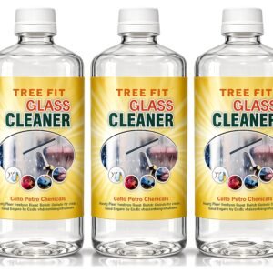 Tree Fit Glass Cleaner Liquid for Windows, Mirrors & Surfaces – Streak-Free Shine, Fast-Drying Formula for Home, Office & Car Glass Cleaning Use | 500ML Pack of 4