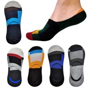 Tree Fit Cotton Premium Low Cut Ankle Socks/Shoe Liner Socks/Loafer Socks With Anti Slip Silicon Grip Combo (Pack Of 6, Free Size, Multicolor-Dark Shade)