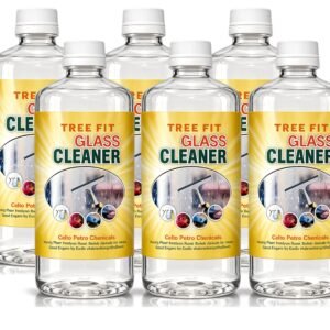 Tree Fit Glass Cleaner Liquid for Windows, Mirrors & Surfaces – Streak-Free Shine, Fast-Drying Formula for Home, Office & Car Glass Cleaning Use | 500ML Pack of 6